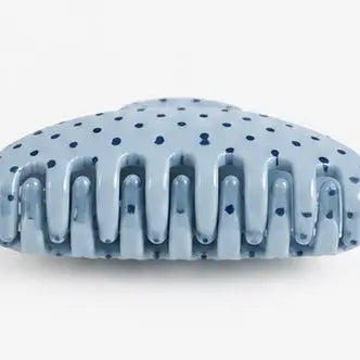 Blue Polka Dot Claw Clip