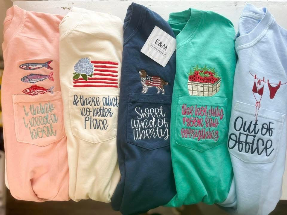 Comfort Color Pocket Tee - Summer Collection - NO WORDS