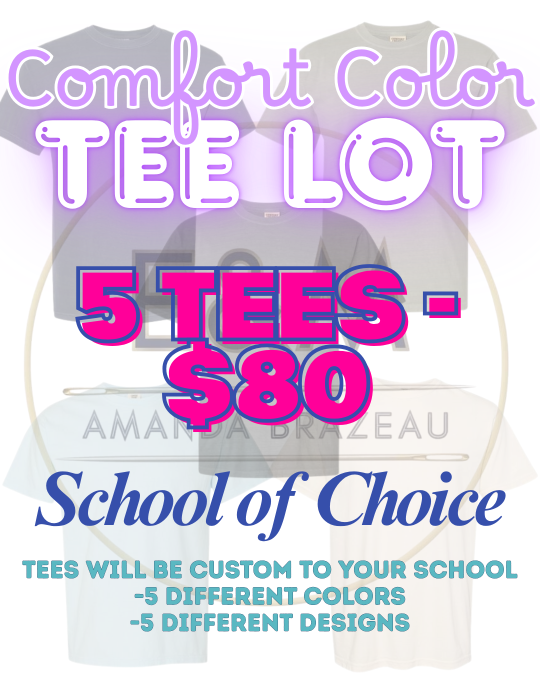 Comfort Color Tee Lot