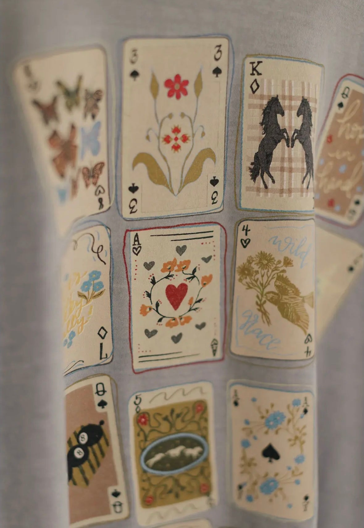 Wild Game Playing Card Graphic Tee