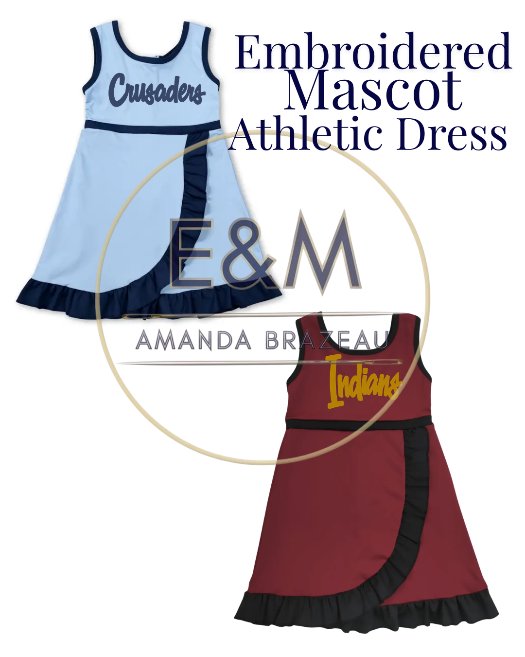 Embroidered Mascot - Athletic Dress