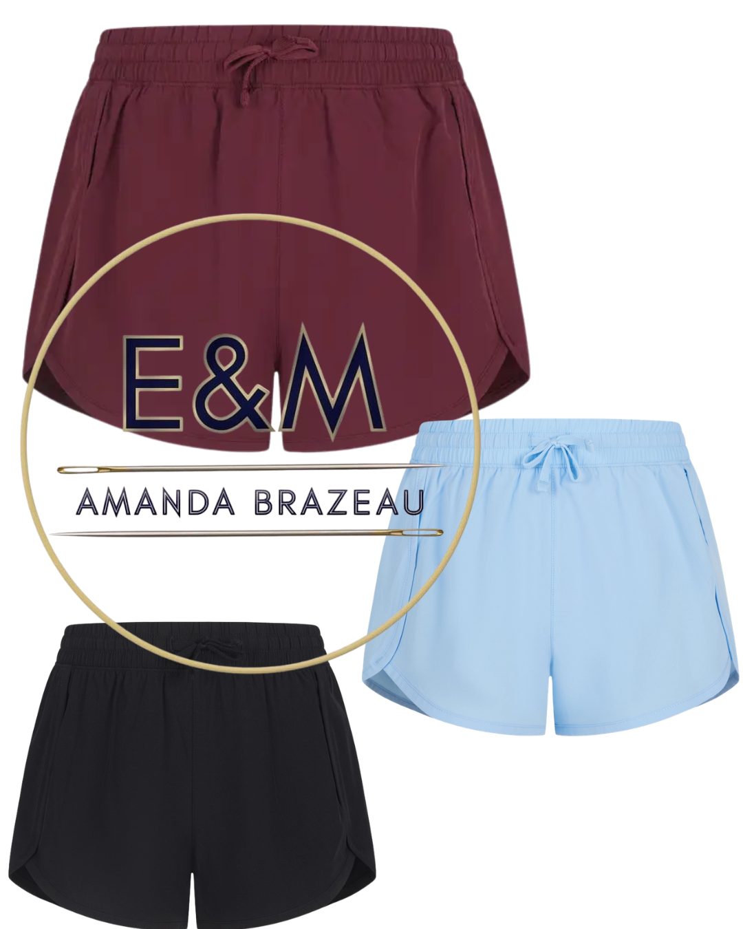 Girls Woven Running Shorts with Liner