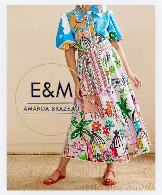 Summer Fun Button-Down Maxi Dress