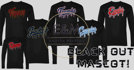 Black Out Mascot