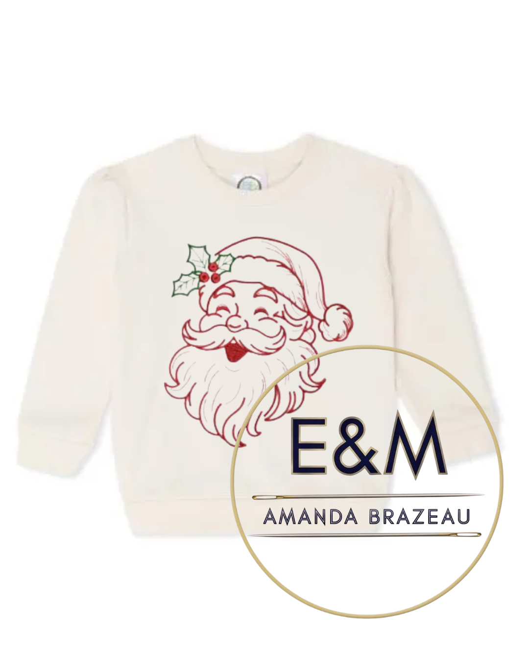 Santa Baby - Girl's Puff Sleeve Sweatshirt