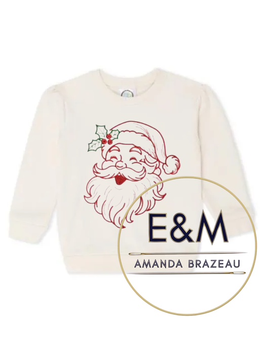Santa Baby - Girl's Puff Sleeve Sweatshirt