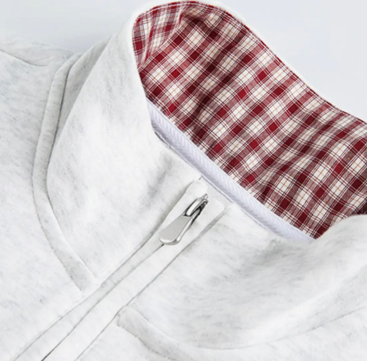 Plaid Mascot Quarter-zip - Embroidered