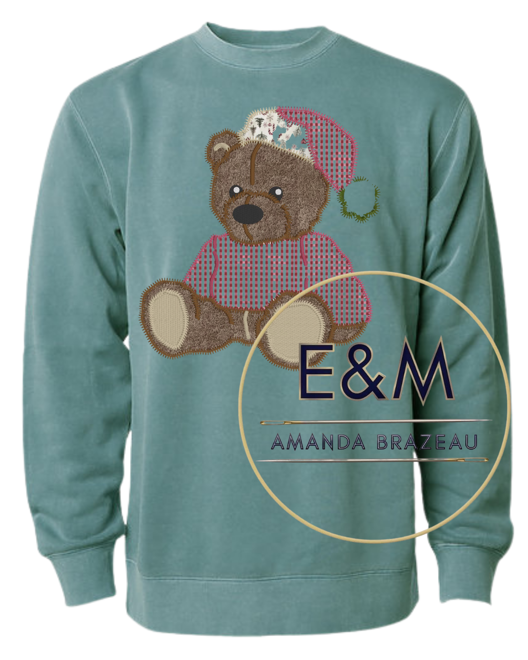 Christmas Teddy Crewneck Sweatshirt