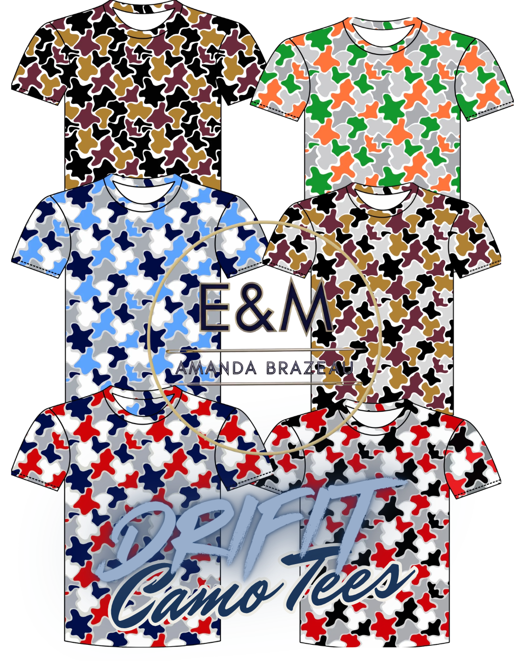 Custom Camo  Tee - DRIFIT
