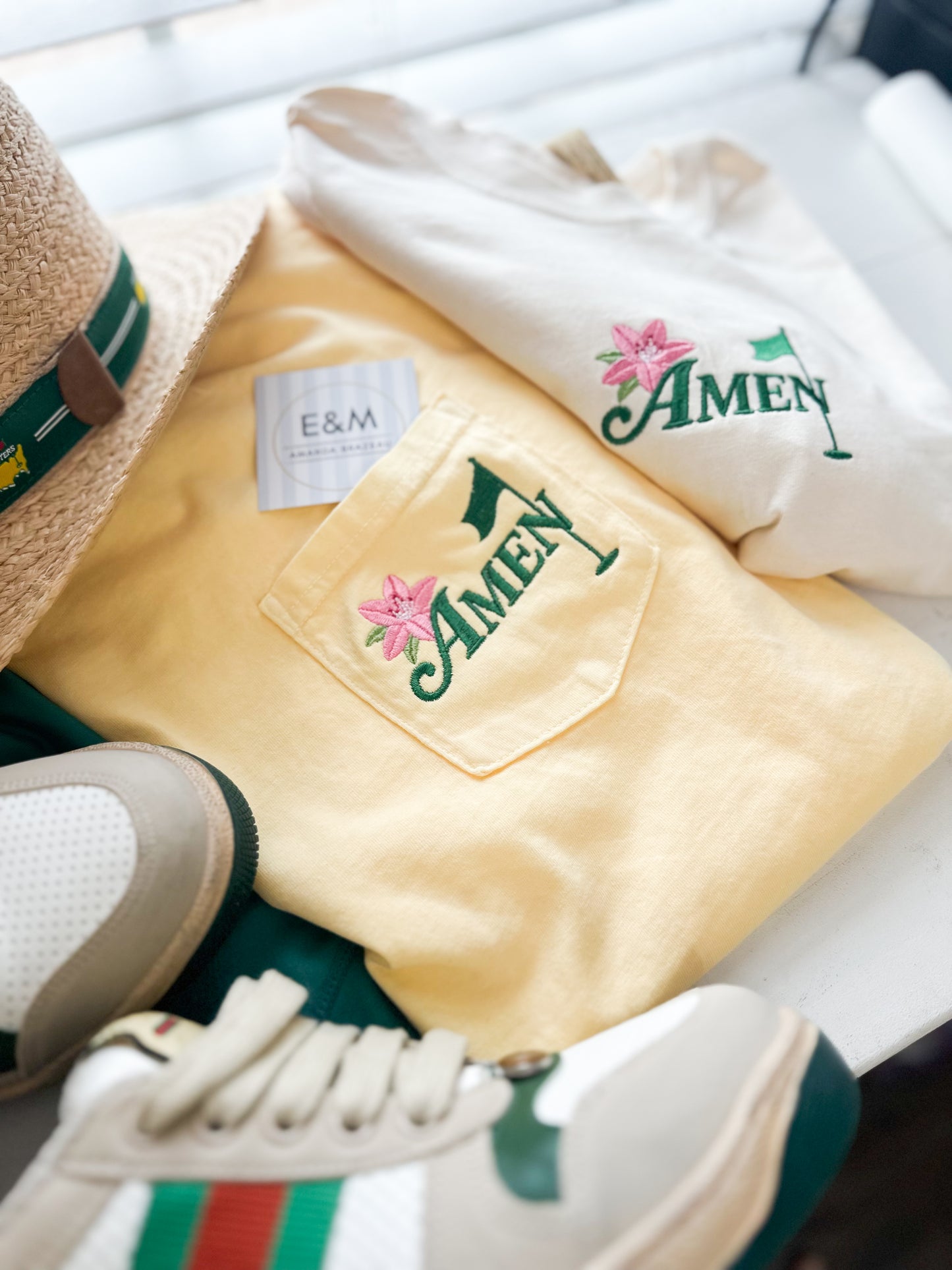 "Amen" - Pocket Tee Tee