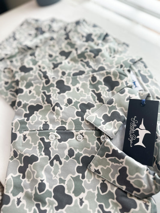 Saltwater Boy Company- Signature Boys Polo Camo