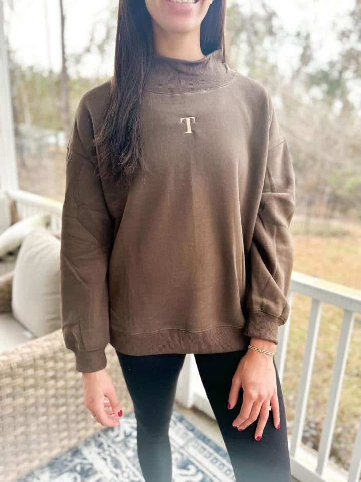 CUSTOM - Mock Neck Sweatshirt