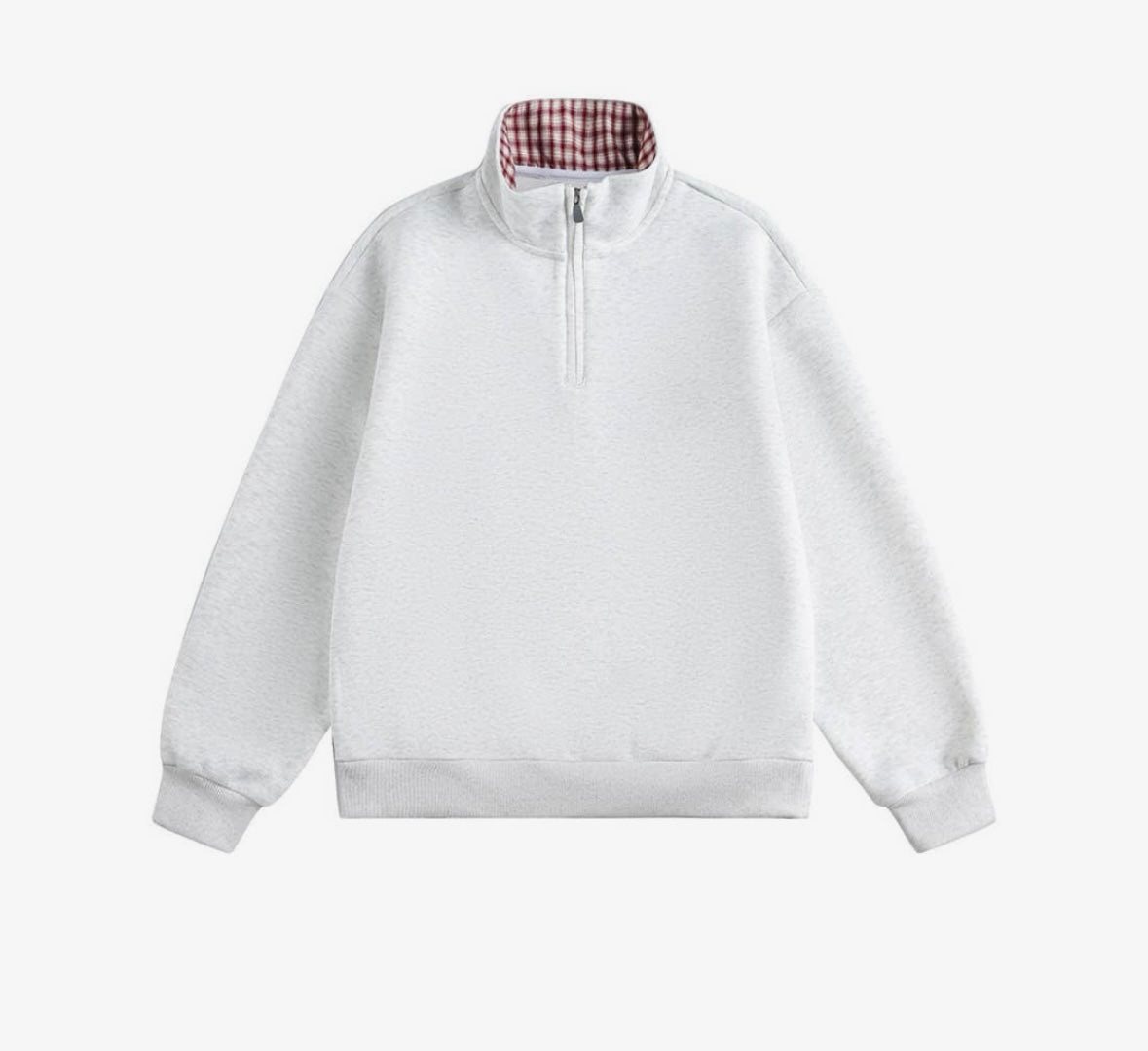 Plaid Mascot Quarter-zip - Embroidered