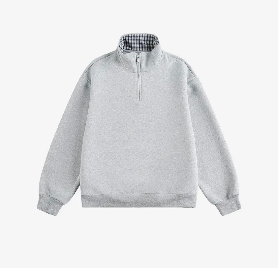 Plaid Mascot Quarter-zip - Embroidered