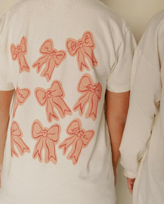 Bows V-Day Graphic Tee "Let All That You Do Be Done in Love"