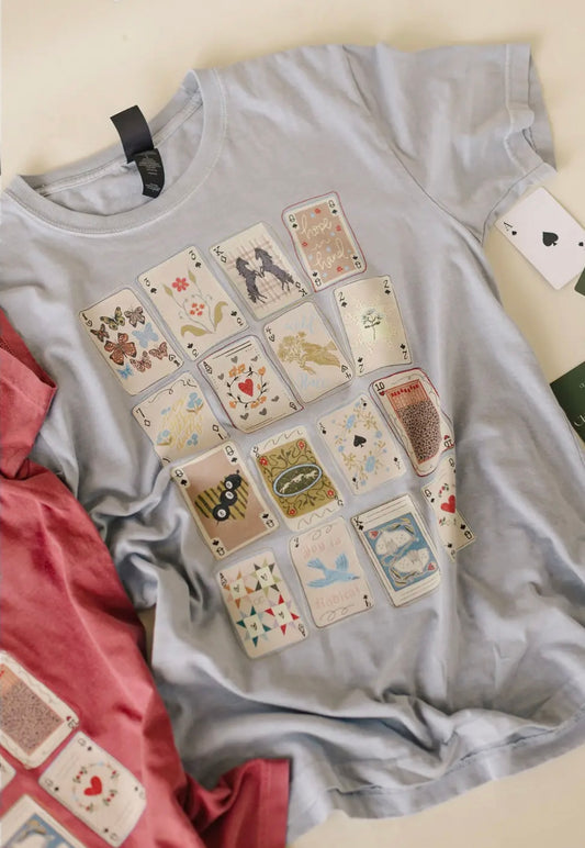 Wild Game Playing Card Graphic Tee