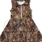 Camo Zipper Kids Girls Athletic Dresses
